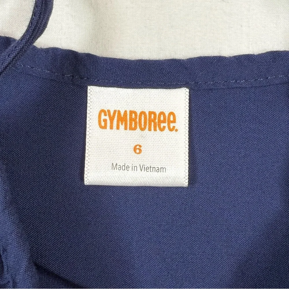 GYMBOREE Girl Navy Floral Maxi Dress‎ 6 Boho Summer Retro 2016 Bold Sundress Y2K